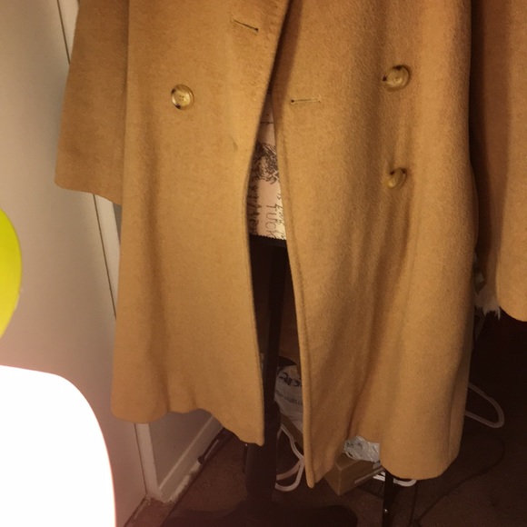 Camel wool coat trench Sell it as i gained weight - Picture 2 of 7